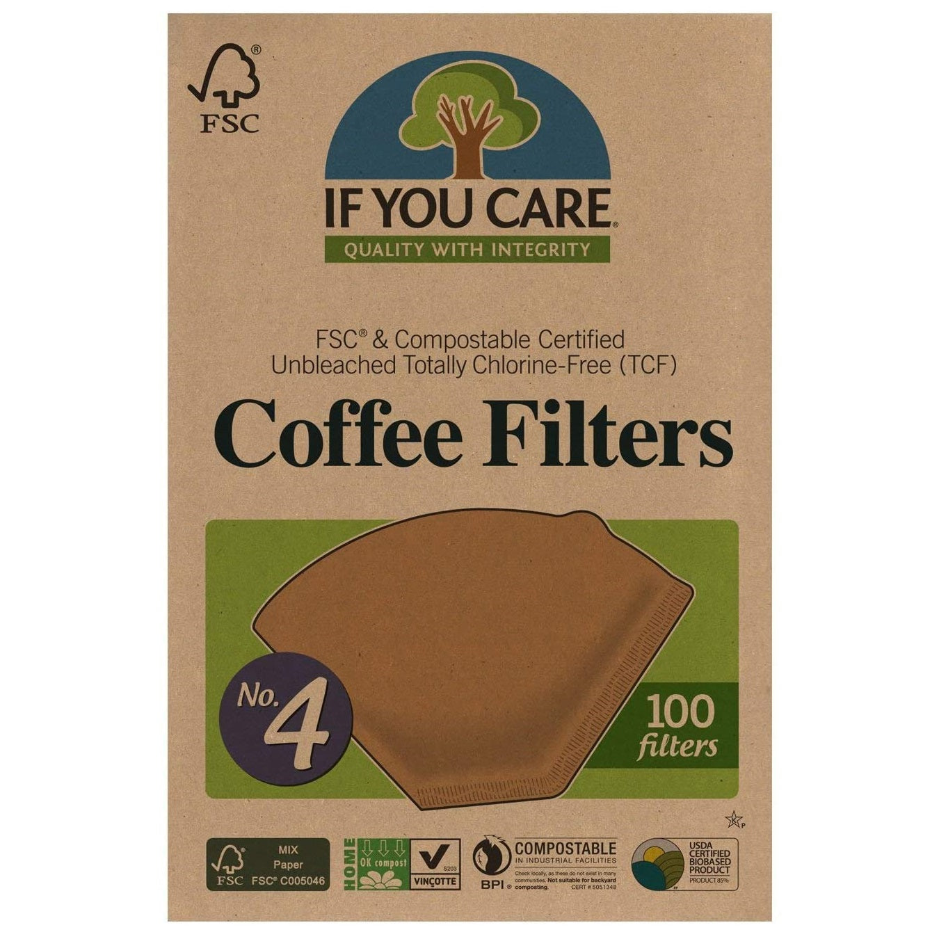 If You Care Unbleached Coffee Filters