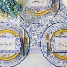 Placemat Blue Asiatic Pheasants