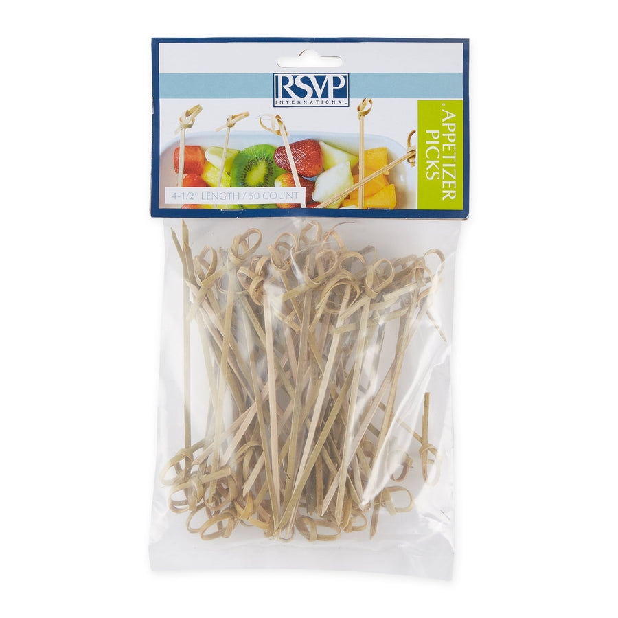 Bamboo Knot Picks - 4 1/2In