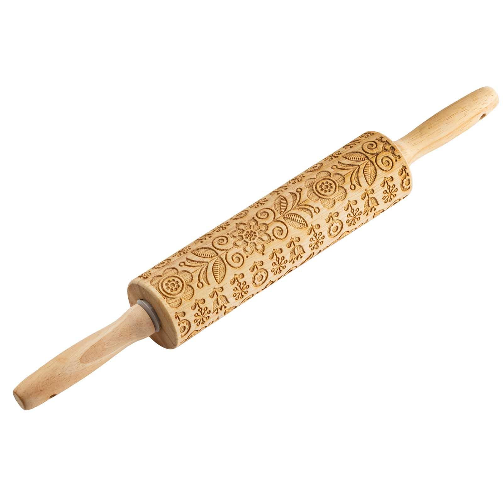 Embossed Rolling Pin, Spring/Summer Design 15.25"