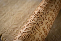 Embossed Rolling Pin, Spring/Summer Design 15.25"