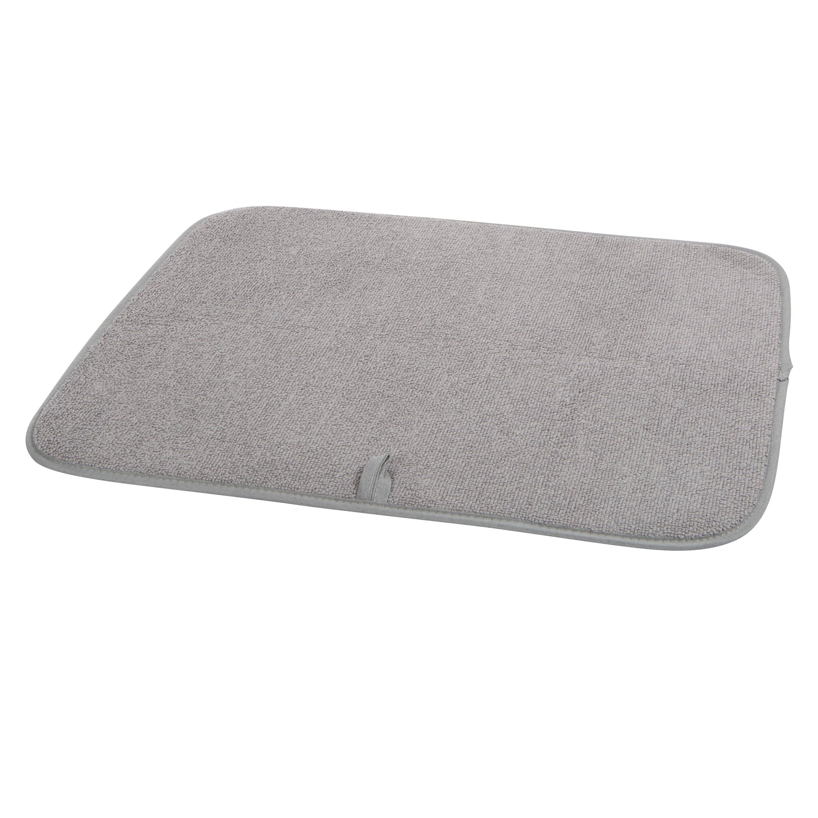 Microfiber Drying Mat 16x18 - Gray