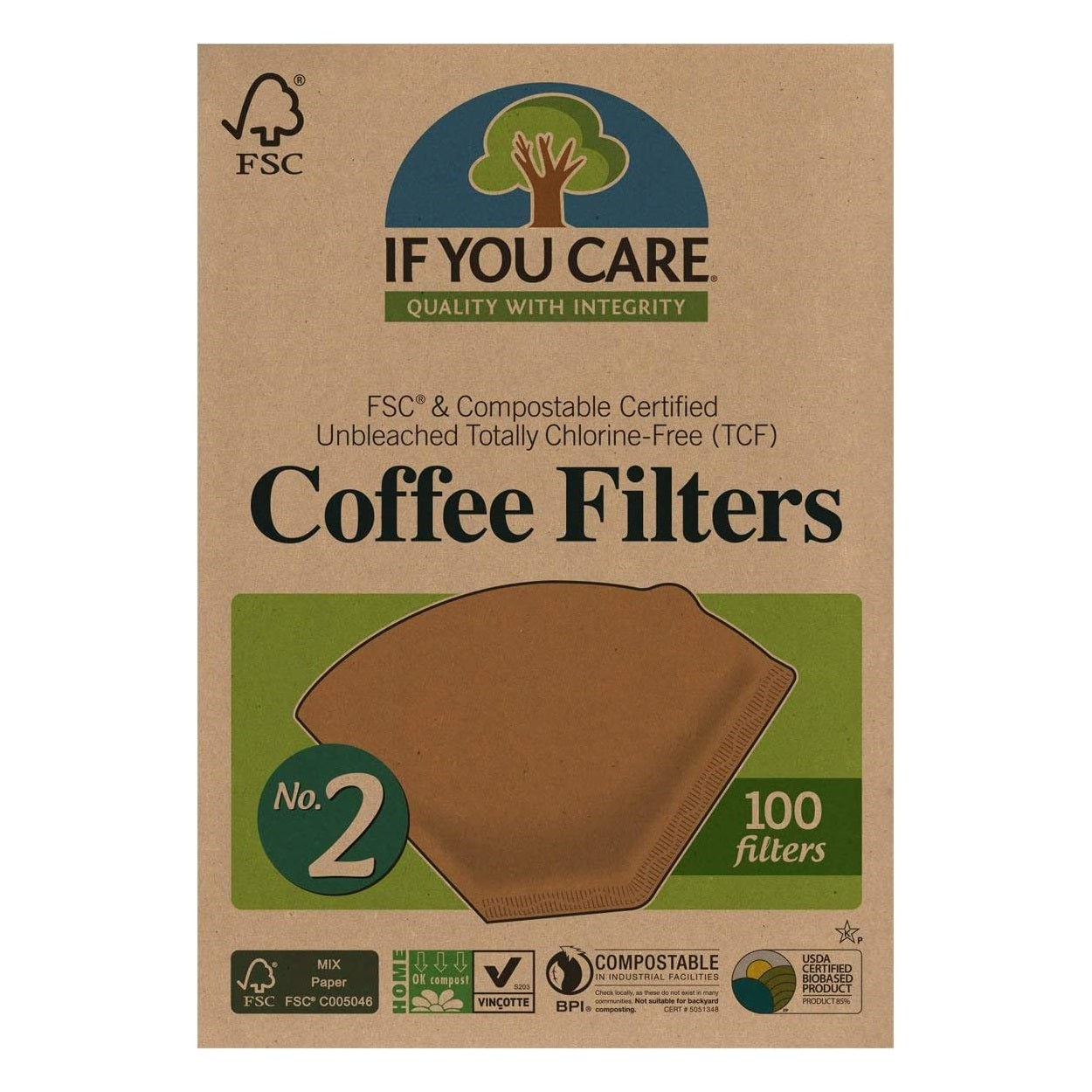 If You Care Unbleached Coffee Filters