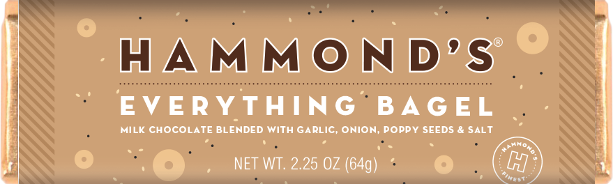 Everything Bagel Milk Chocolate Bar 2.25oz **NEW**