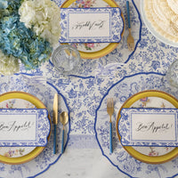 Table Cards Blue Regal Peacock