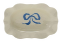 Stoneware Dish With Bow