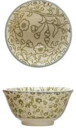 Stoneware Pinch Pot w/ Pattern, Multi Color, 4 Styles