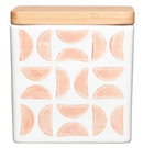 Stoneware Canister with Wood Top