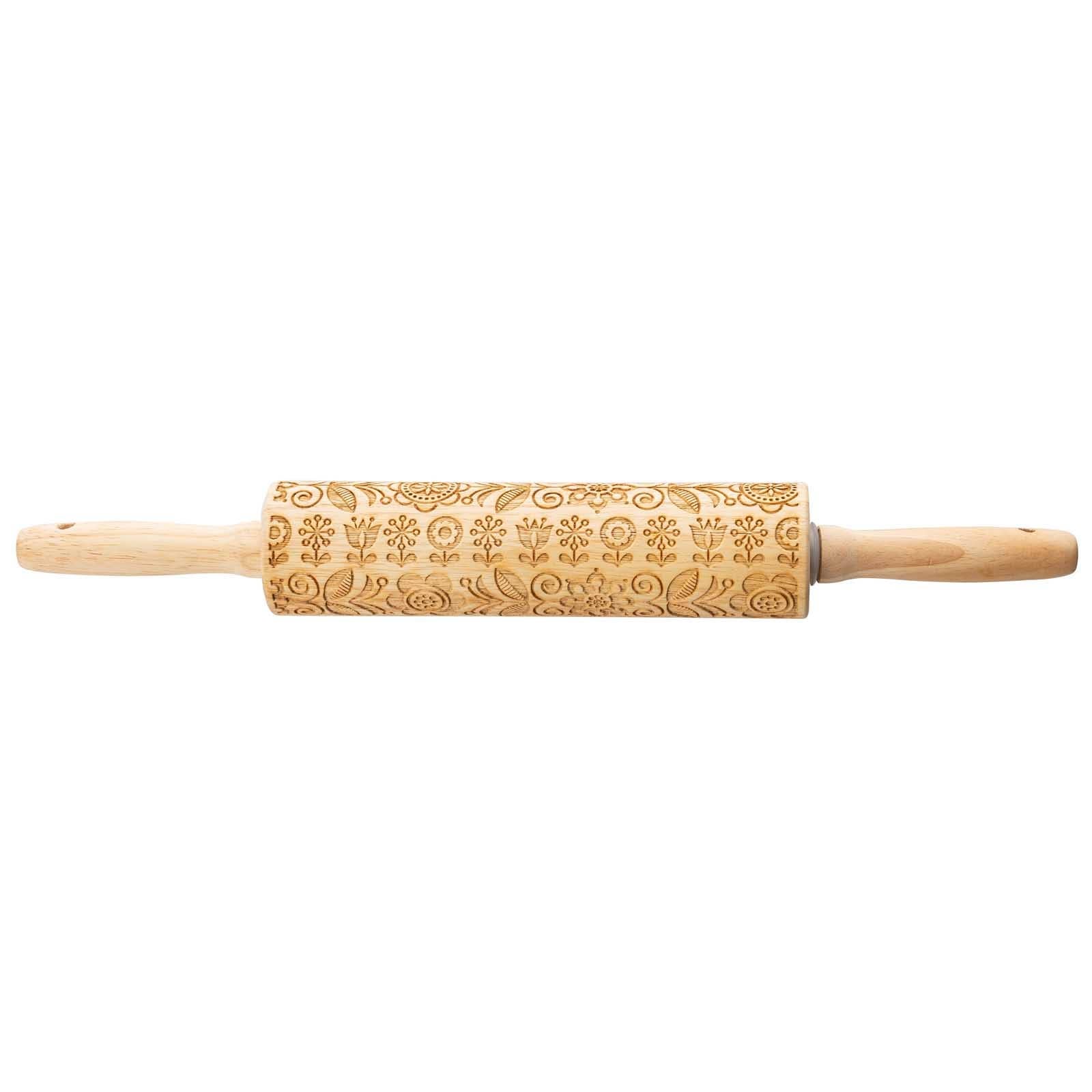 Embossed Rolling Pin, Spring/Summer Design 15.25"