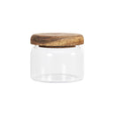 8 oz. Glass Canister w/ Acacia Wood Lid