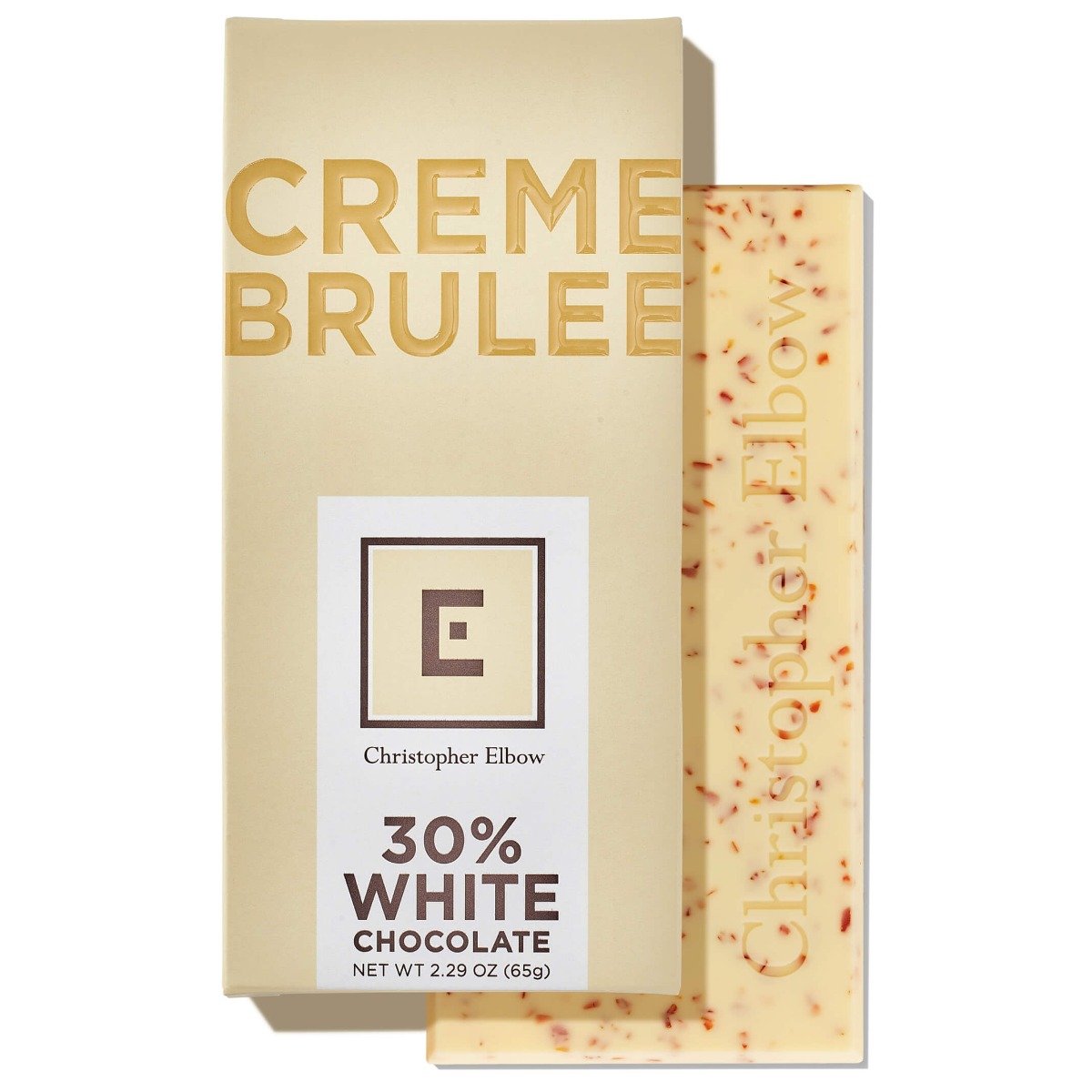 Christopher Elbow Creme Brulee White Chocolate Bar