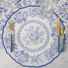 Placemat Blue Asiatic Pheasants