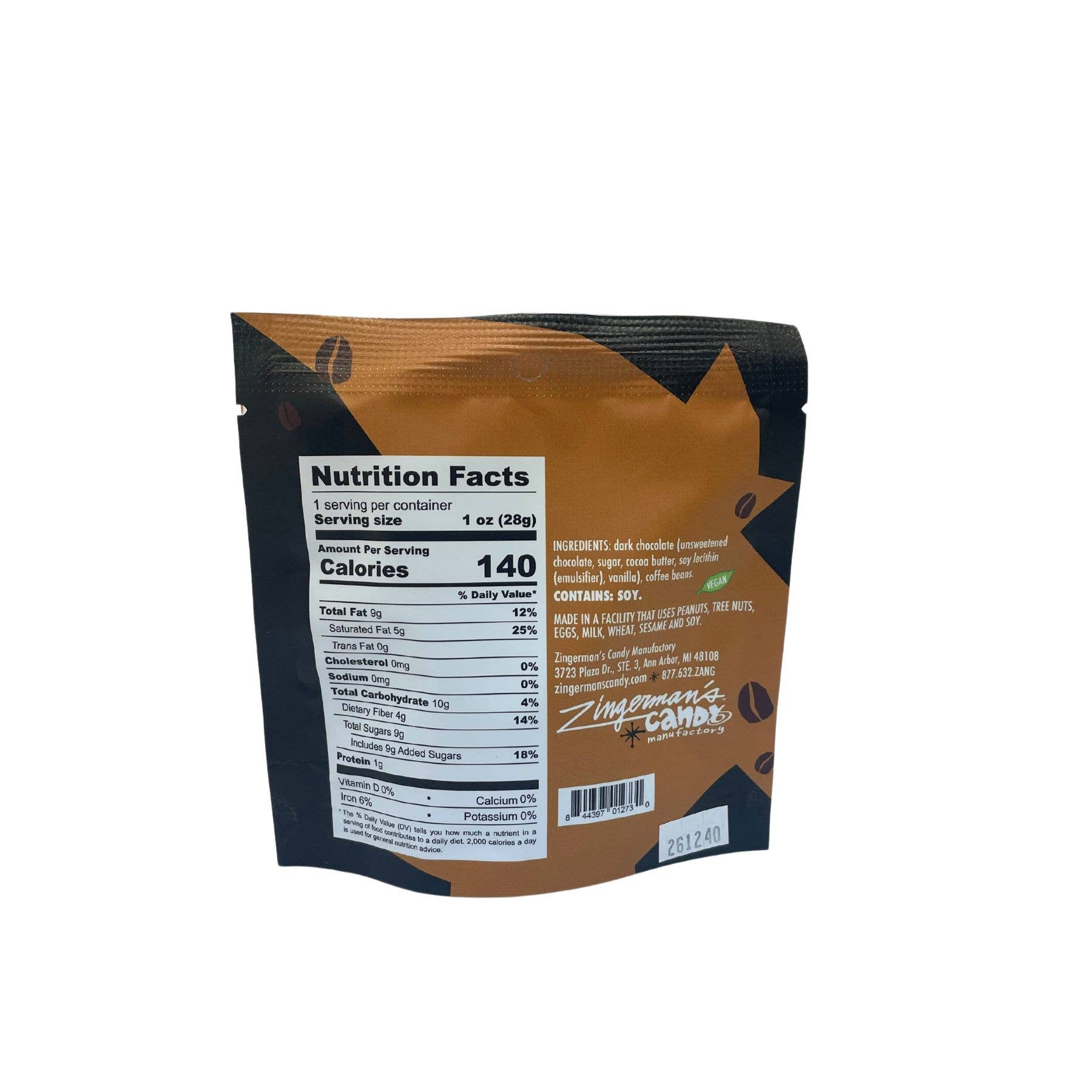 Chocolate Covered Espresso Beans - 1oz Pouch