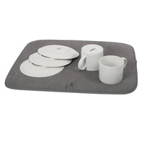 Microfiber Drying Mat 16x18 - Gray
