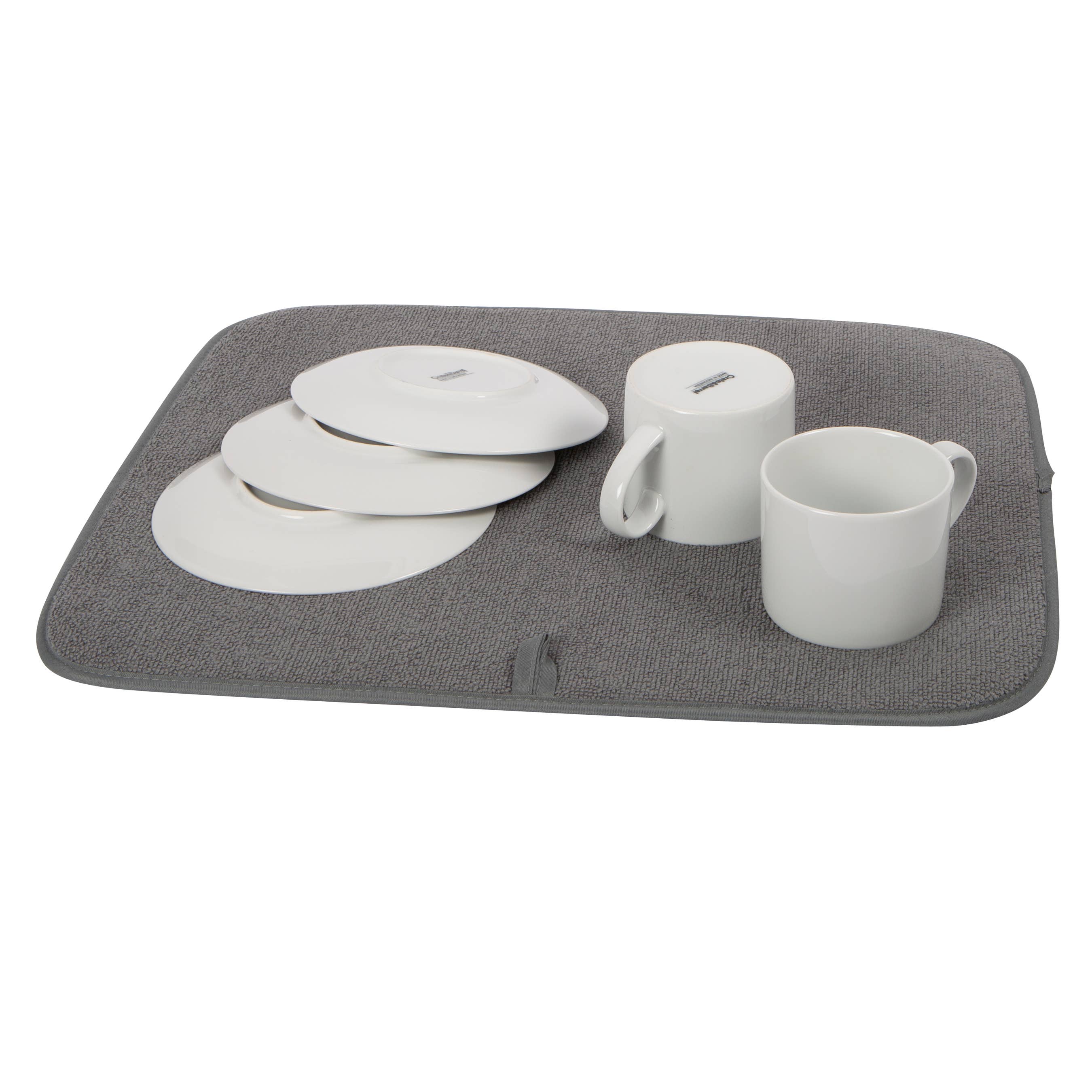 Microfiber Drying Mat 16x18 - Gray