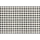 Black Painted Check Placemat