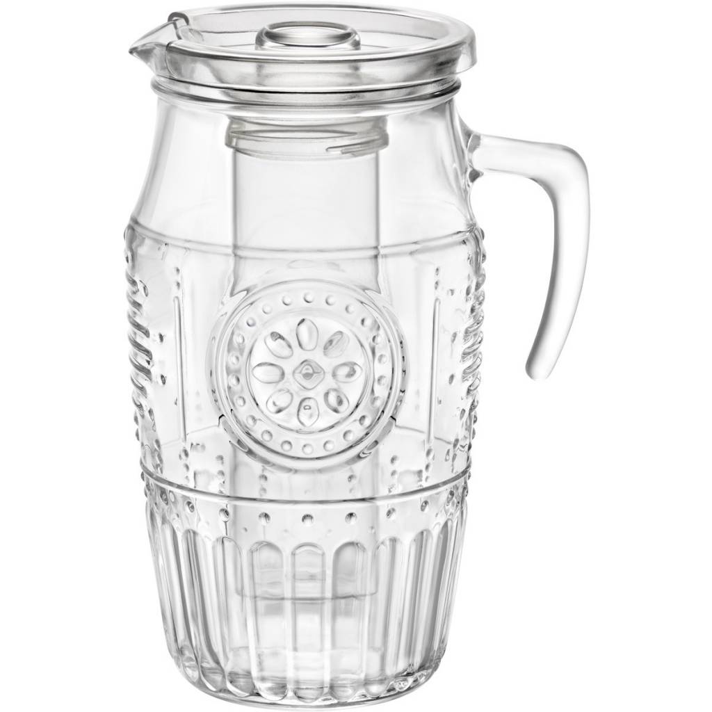 Romantic Carafe with Lid & Ice Tube Bormioli Rocco