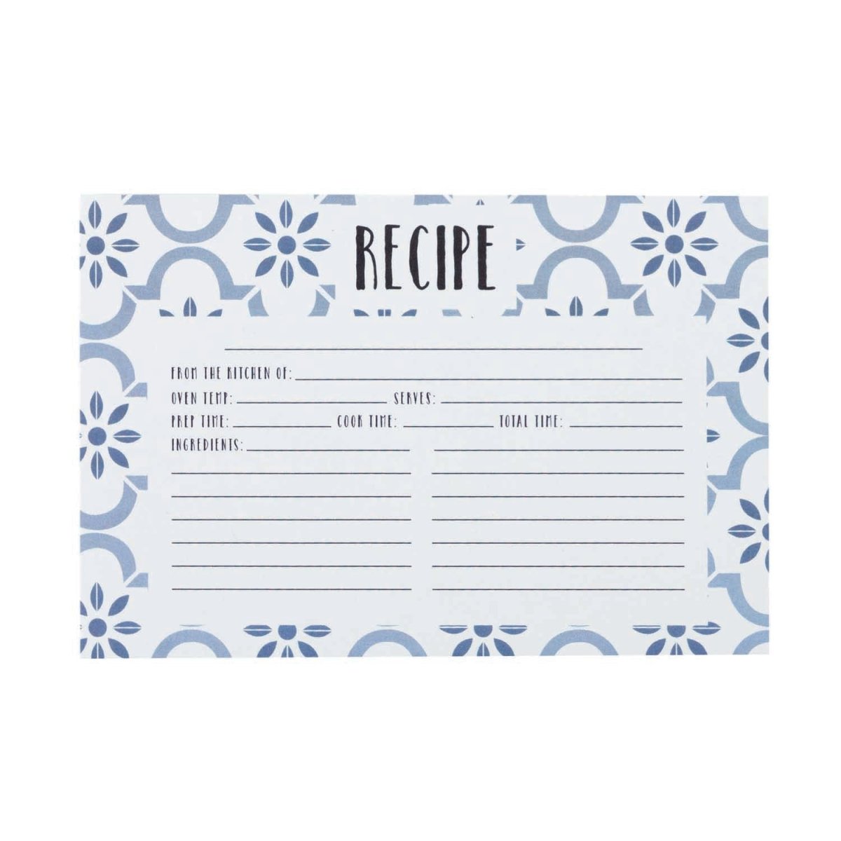 True Blue Recipe Cards